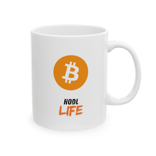 HODL Life Mug | Crypto Enthusiast Coffee Mug