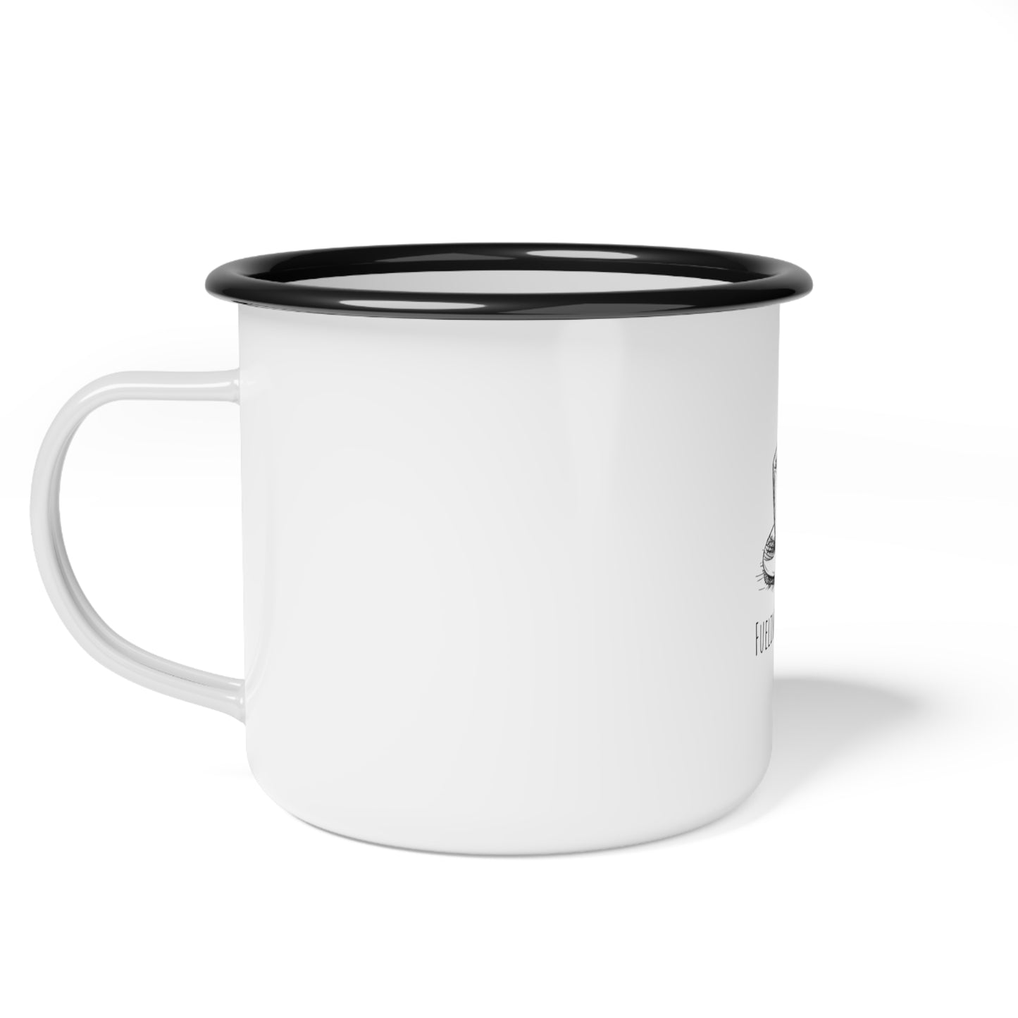 Fueling My Dreams Enamel Camp Cup - Coffee Lover's Mug