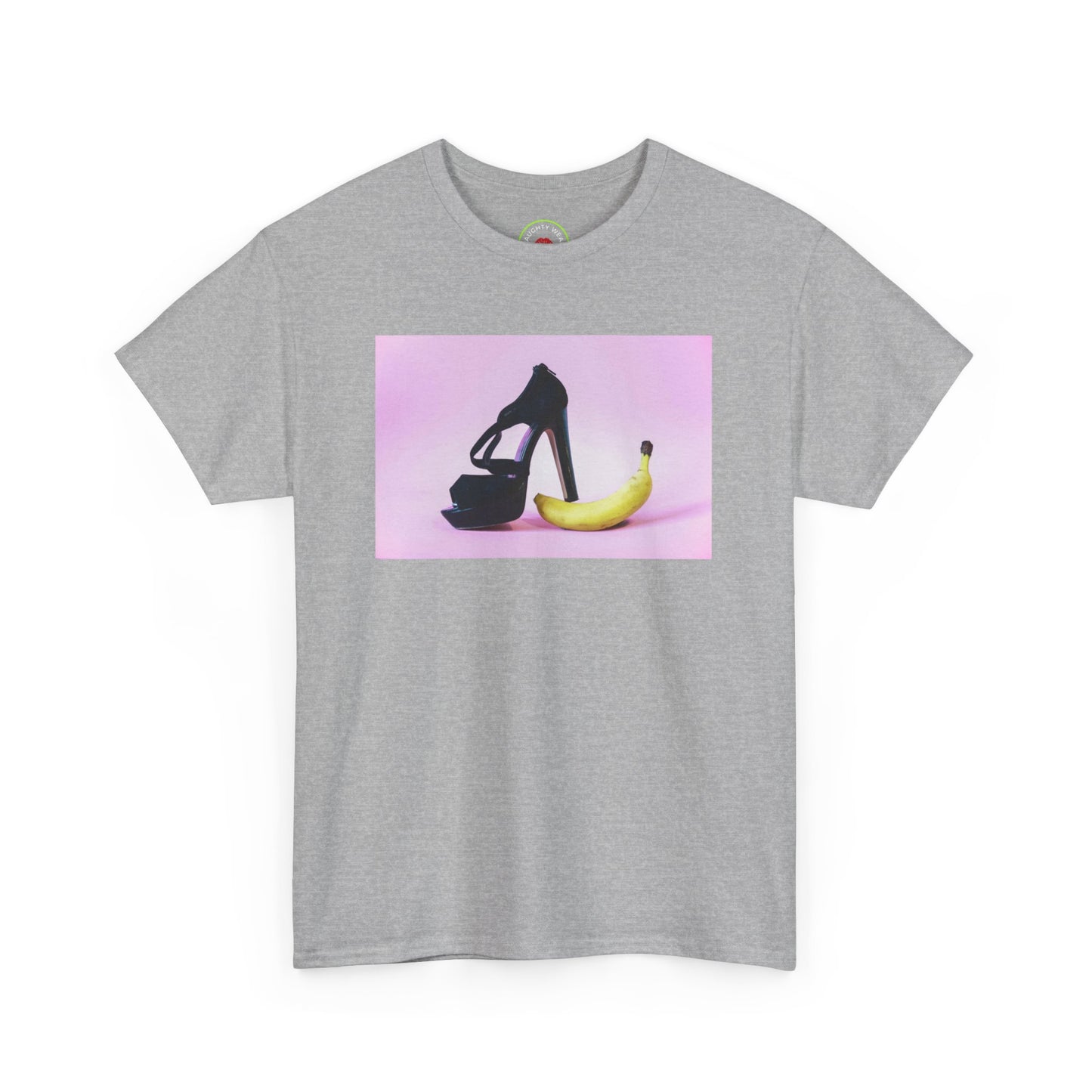 High Heel on Banana Erotic T-Shirt - Perfect for Adult Parties and Making a Statement