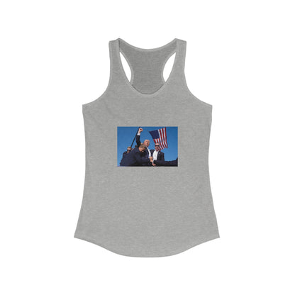 Womens Racerback Tank - Donald Trump Fight Support MAGA