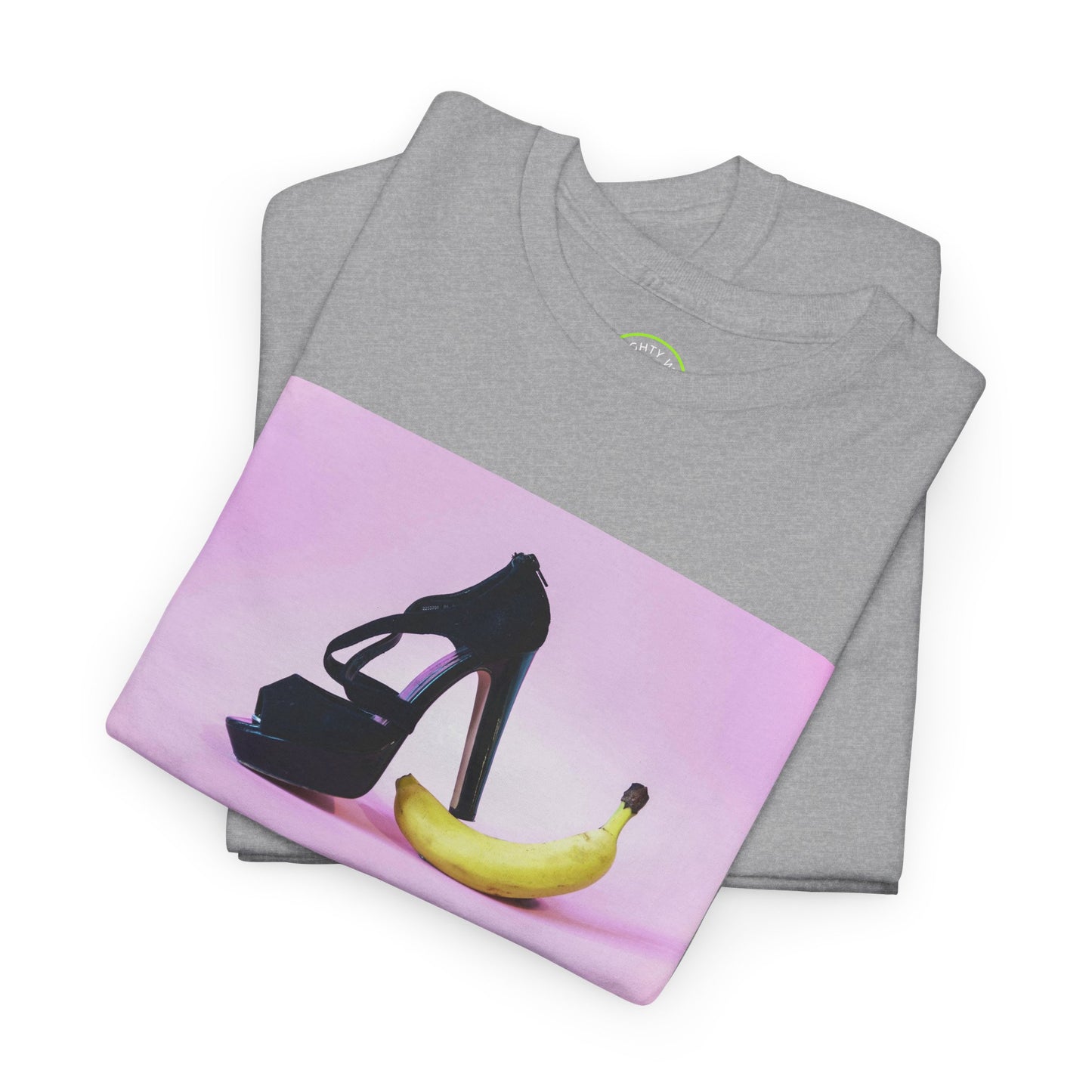 High Heel on Banana Erotic T-Shirt - Perfect for Adult Parties and Making a Statement