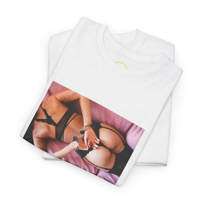 Handcuffed Girl T-Shirt - Sexy Art Tee