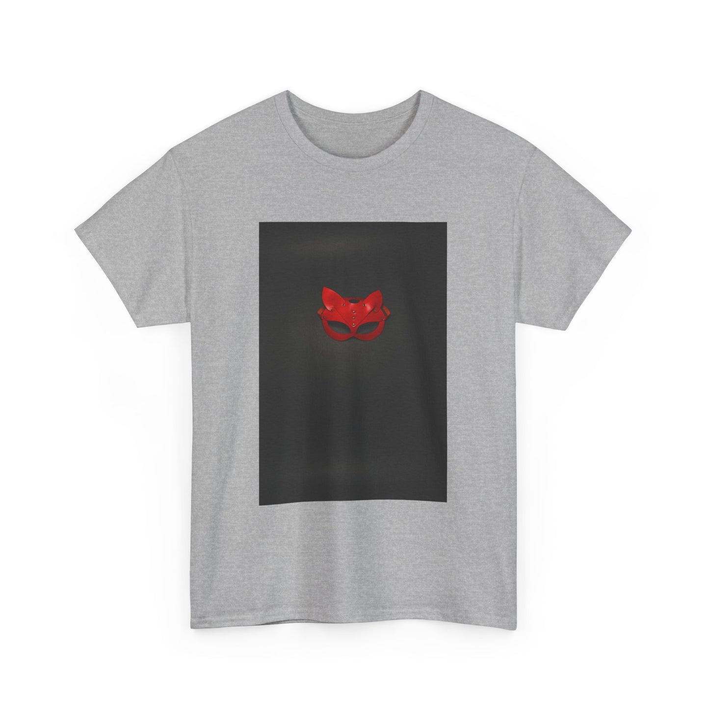 Erotic Red Leather Fetish Mask Tshirt