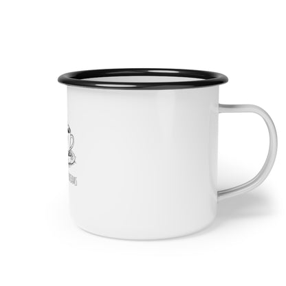 Fueling My Dreams Enamel Camp Cup - Coffee Lover's Mug