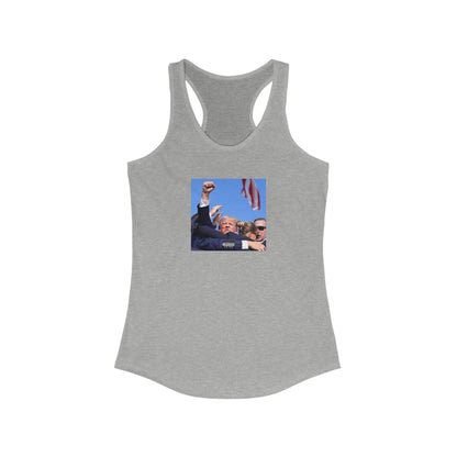 Tank Top Women's Trump MAGA Fight Fight Fight Racerback