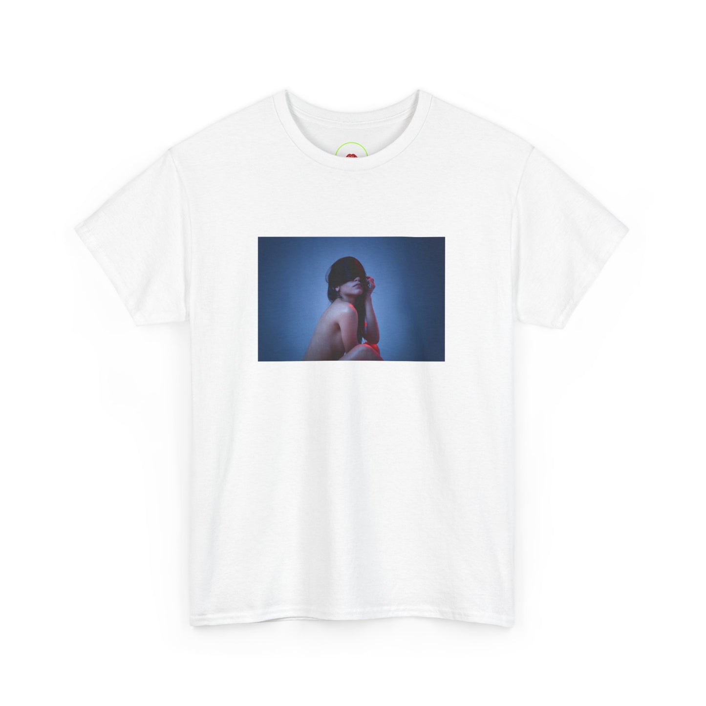 Sensual Blindfolded Girl T-Shirt - Unique and Eye-catching Art Tee