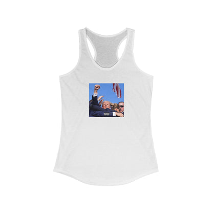 Tank Top Women's Trump MAGA Fight Fight Fight Racerback