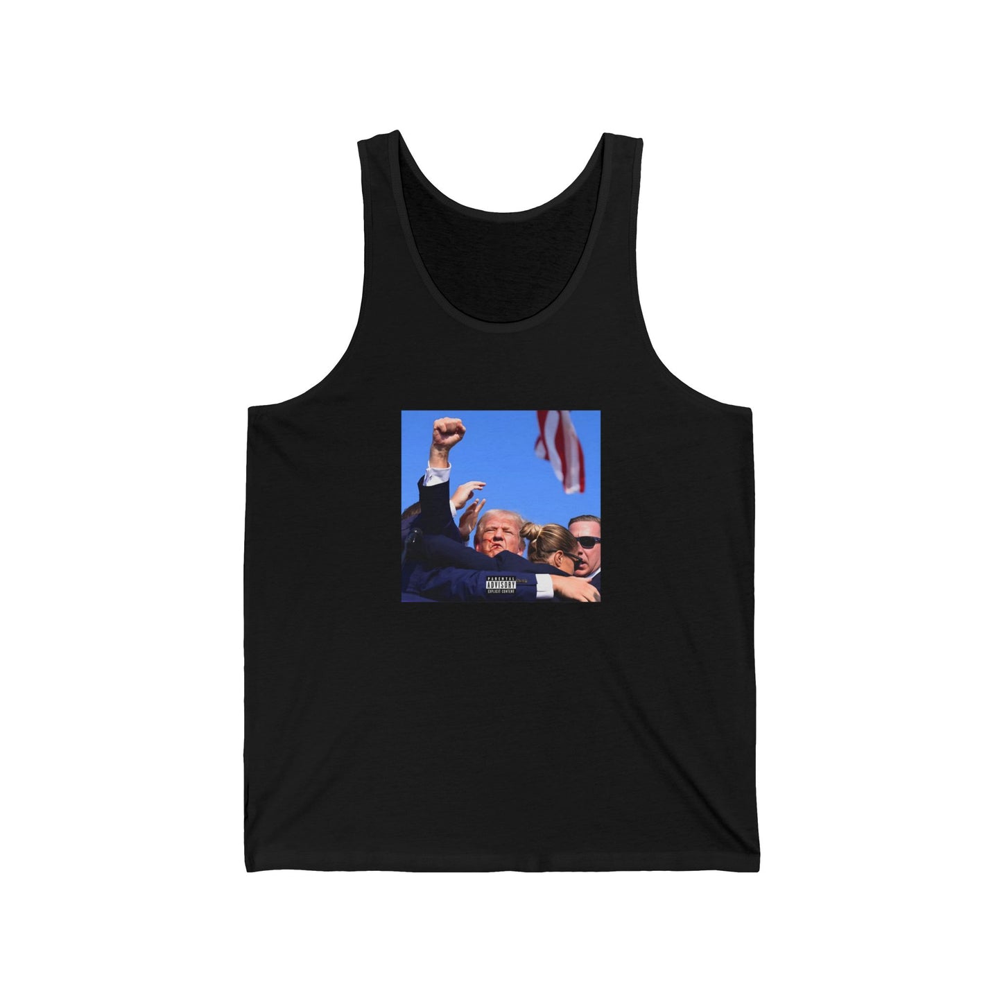 Unisex Tank Top - Trump MAGA Parental Advisory Support Design