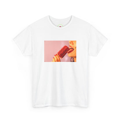 Girl Licking Ice Cream T-Shirt - Perfect Summer Outfit