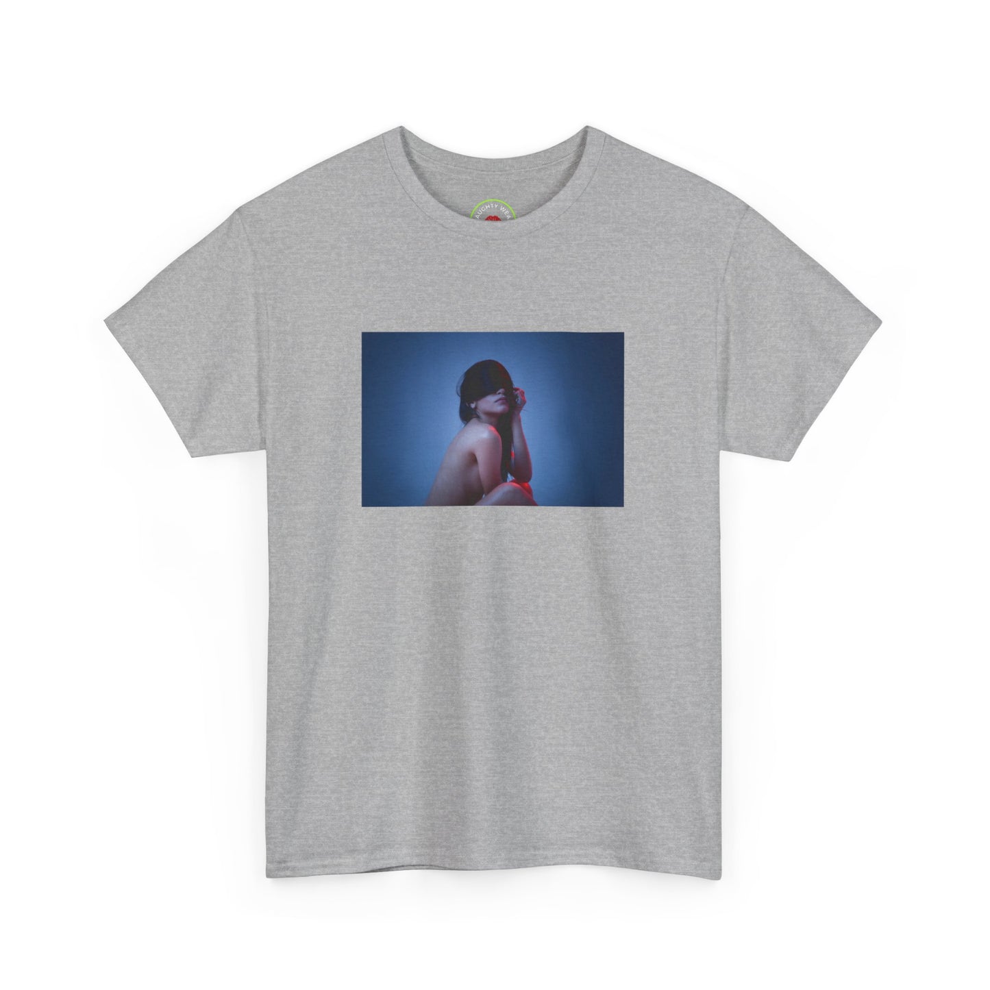 Sensual Blindfolded Girl T-Shirt - Unique and Eye-catching Art Tee