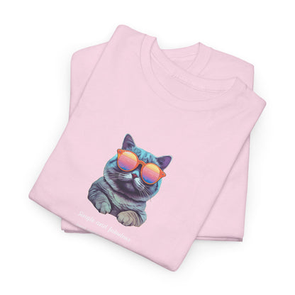 Single and Fabulous Cat T-Shirt Funny Cat Hair Shirt for Women