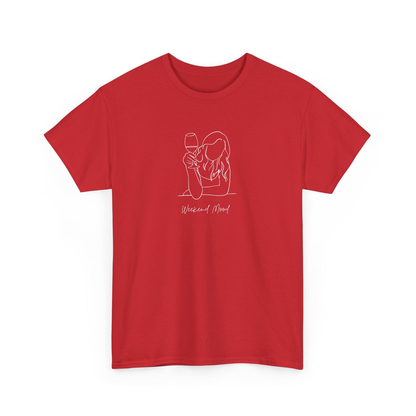 Weekend Mood T-Shirt - Wine Lover's Tee for Women