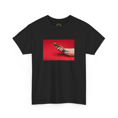 Sensual Cucumber T-Shirt: A Unique and Eye-Catching Addition to Your Wardrobe