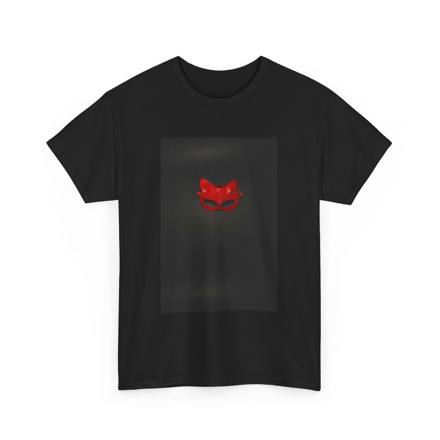 Erotic Red Leather Fetish Mask Tshirt