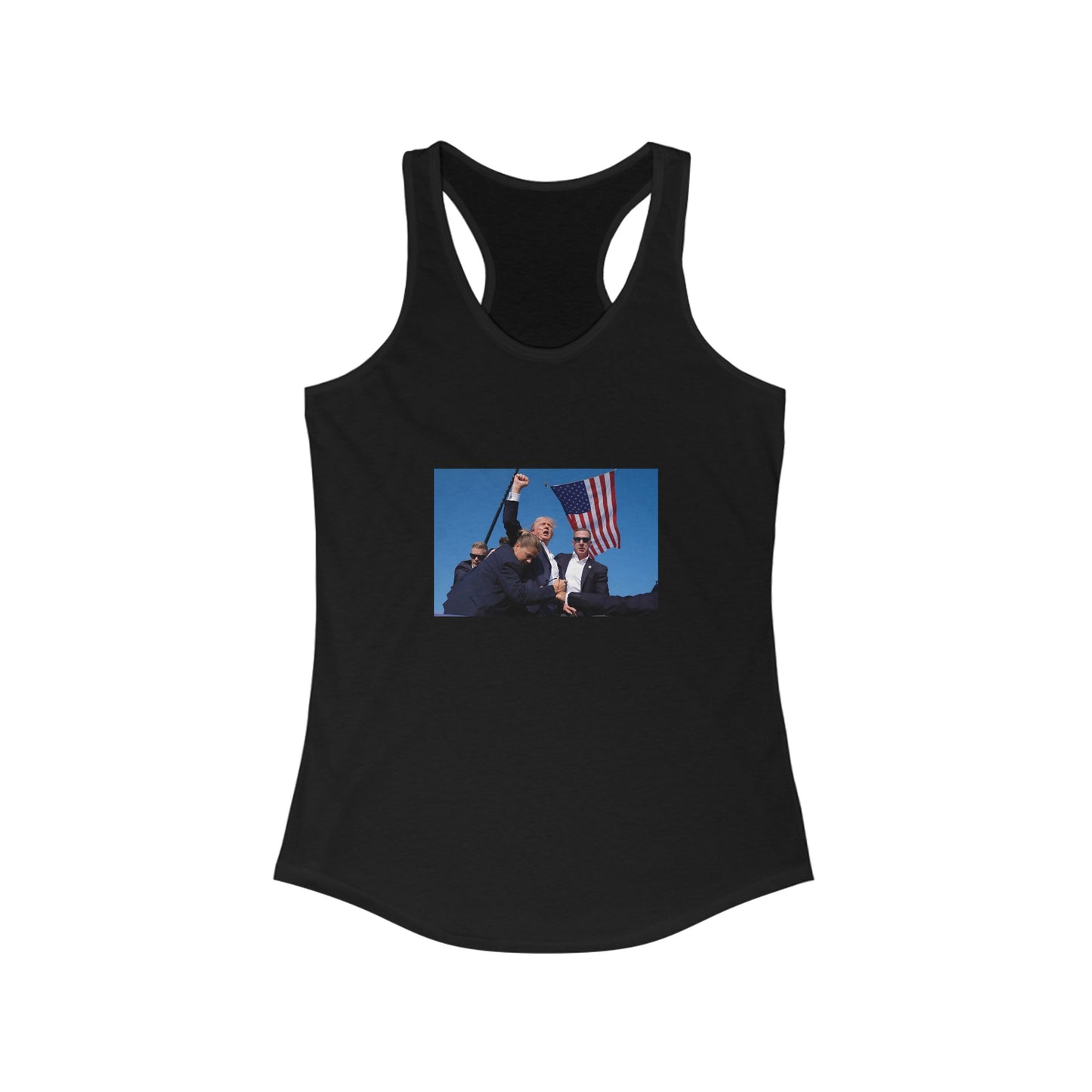 Womens Racerback Tank - Donald Trump Fight Support MAGA